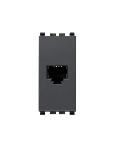 Vimar 20321 RJ12 6/6 Socket Grey